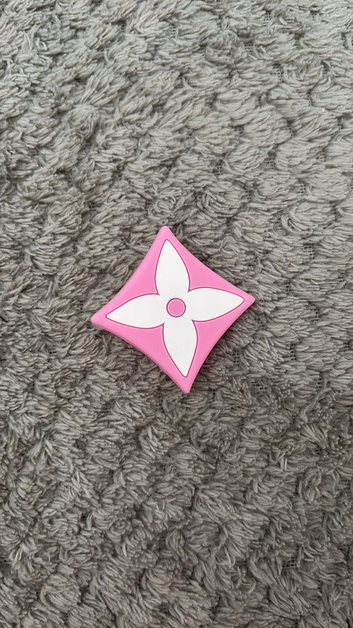 Pins Carré Rose & Blanc