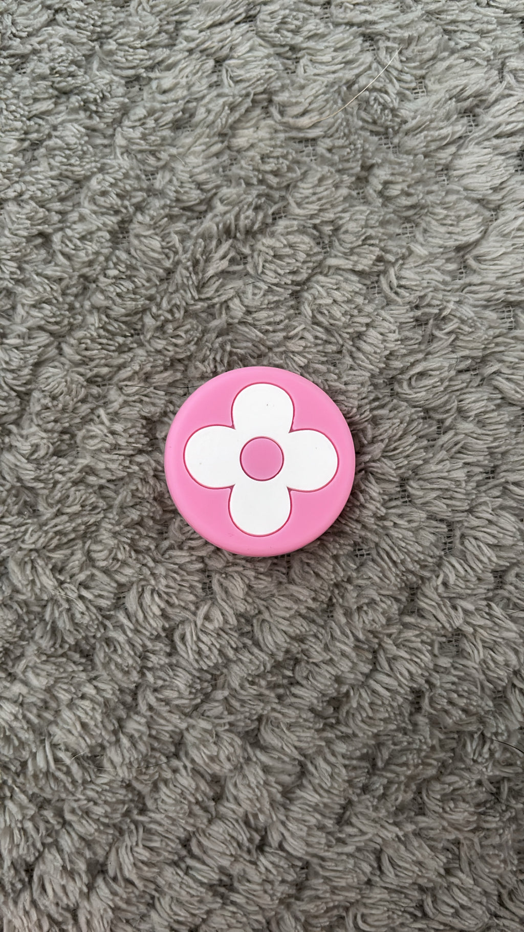 Pins Rond Rose & Blanc