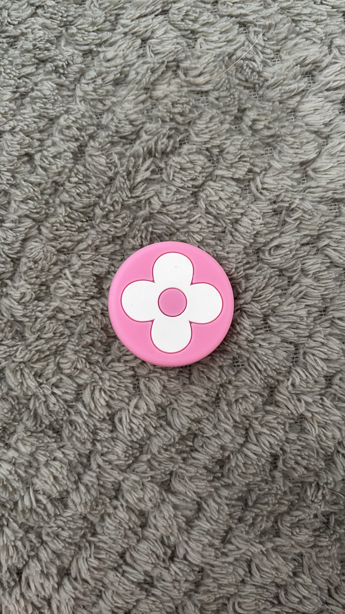 Pins Rond Rose & Blanc